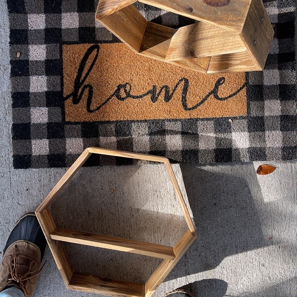 ☕️Coffee house Vibes Real Wood Rustic Shelves☕️ - Picture 6 of 16